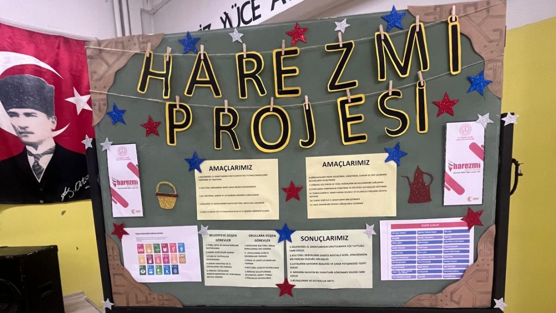 İLÇEMİZ BÜNYESİNDE GERÇEKLEŞTİRİLEN HAREZMİ PROJESİ SERGİSİ